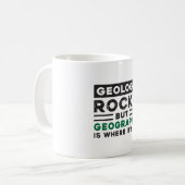 Geography leraar Funny World Continents Gift Idea Koffiemok (Voorkant links)