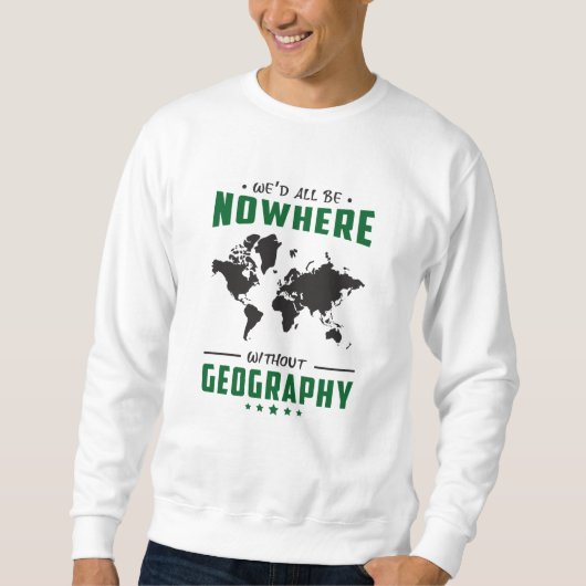 Geography leraar Funny World Continents Gift Idea Trui (Voorkant)