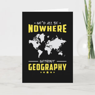 Geography leraar Funny World Continents Map Cadeau Kaart
