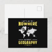 Geography leraar Funny World Continuity Cadeau Briefkaart (Voorkant / Achterkant)
