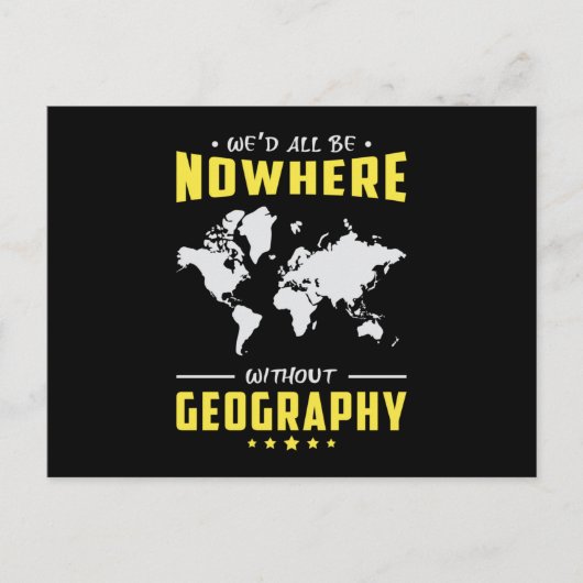 Geography leraar Funny World Continuity Cadeau Briefkaart (Voorkant)