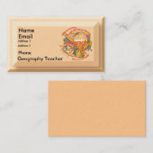 Geography leraar Motto Visitekaartje (Voorkant / Achterkant)
