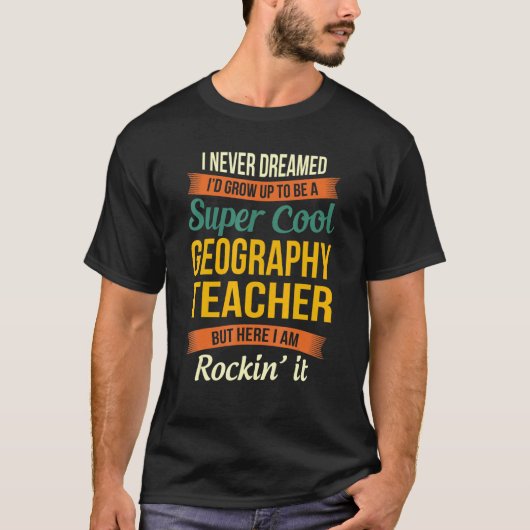 Geography Leraar-waardering T-shirt (Voorkant)