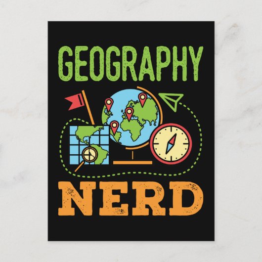 Geography Nerd Briefkaart (Voorkant)