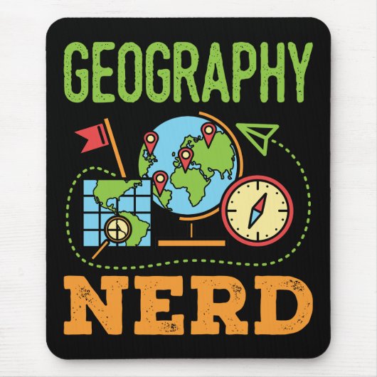 Geography Nerd Muismat (Voorkant)