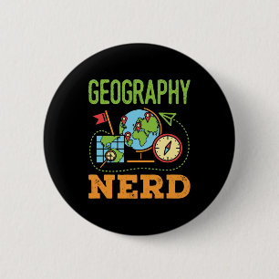 Geography Nerd Ronde Button 5,7 Cm