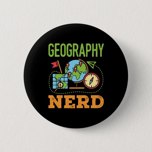 Geography Nerd Ronde Button 5,7 Cm (Voorkant)