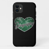 Geography Retro Heart Blackboard Love Case-Mate iPhone Case (Achterkant)