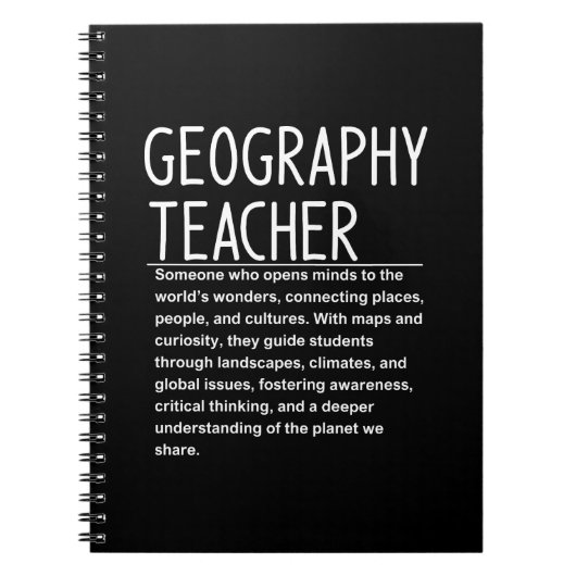 Geography teacher notitieboek (Voorkant)