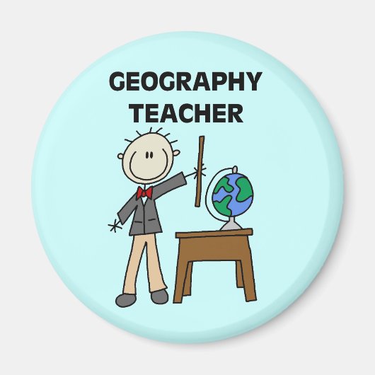 GEOGRAPHY-TEACHERT T-shirts en cadeautjes Magneet (Voorkant)