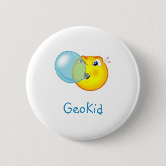 GeoKid Bubblegum Geocaching Swag Pin Ronde Button 5,7 Cm