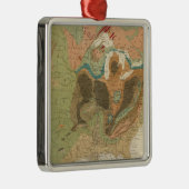 Geol-kaart US Metalen Ornament (Rechts)