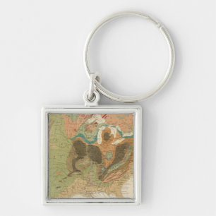 Geol-kaart US Sleutelhanger