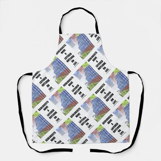 Geologen hebben een gelaagde Humor voor het leven Schort (Voorkant)