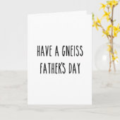 Geologen hebben een Gneiss Vaderdag geologie grap Kaart (Gele Bloem)