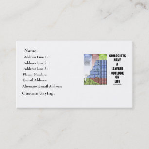 Geologen hebben gelaagde vooruitzichten op het lev visitekaartje