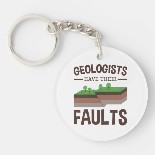 Geologen hebben hun fauna Geology Earth Science Sleutelhanger (Voorkant)