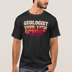 Geologen kennen hun Schist Quote Landschap Aest T-shirt