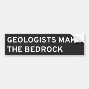 Geologen maken de Bedrock Bumpersticker