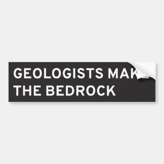 Geologen maken de Bedrock Bumpersticker