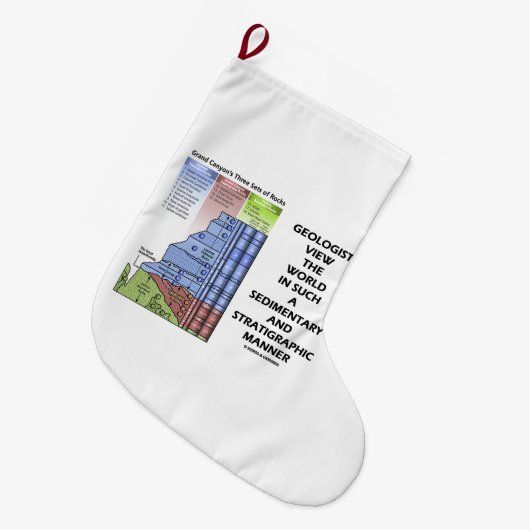 Geologen Uitzicht World Sedimentary Stratigraphic Grote Kerstsok (Voorkant (Hangend))