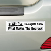 Geologen weten wat de basis grappig maakt bumpersticker (Op auto)