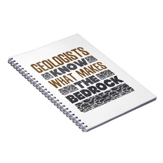 Geologen weten wat de slaapsteen maakt notitieboek (Rechterzijde)