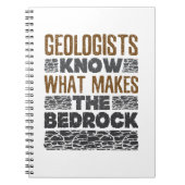 Geologen weten wat de slaapsteen maakt notitieboek (Voorkant)