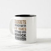 Geologen weten wat de slaapsteen maakt tweekleurige koffiemok (Voorkant links)