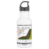 Geologen zijn het gelukkigst dat mensen onhandig z waterfles (Voorkant)