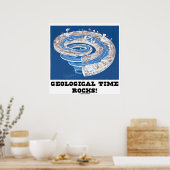Geological Time Rocks! (History Of Earth Spiral) Poster (Keuken)