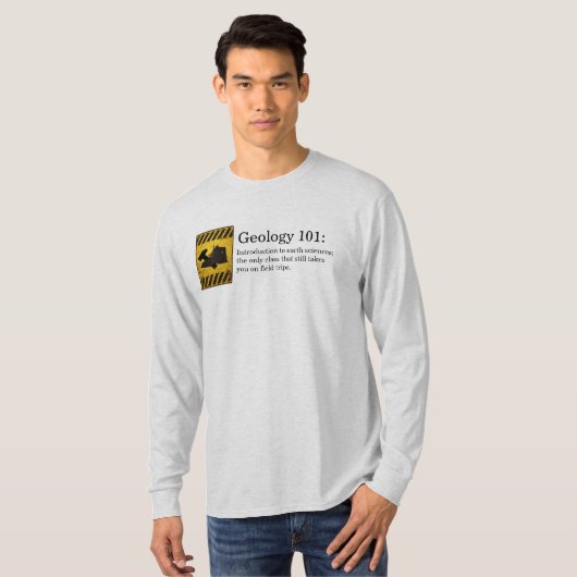 Geologie 101 t-shirt (Voorkant volledig)