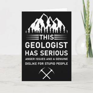 Geologie Aardwetenschappen Grappige Geoloog T-shir Kaart
