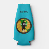 Geologie Afstuderen badge (man) Flesjeskoeler (Voorkant)