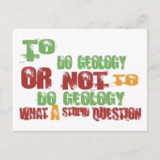 Geologie Briefkaart (Voorkant)