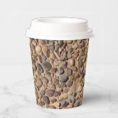 Geologie Decoratieve Pebble Stones Foto Papieren Bekers (Rechts)