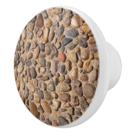 Geologie Decoratieve Pebble Stones Foto ver1 Keramische Knop