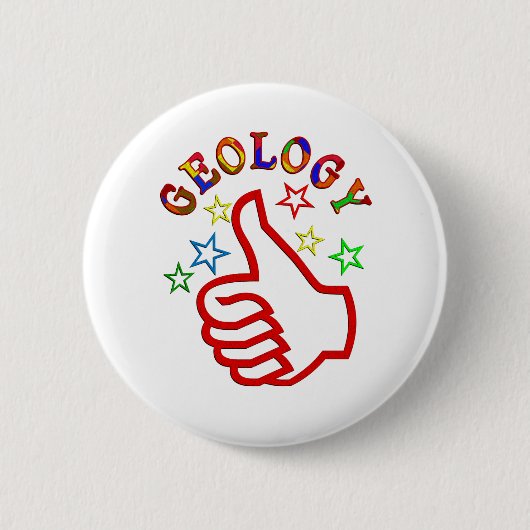 Geologie duikt op ronde button 5,7 cm (Voorkant)