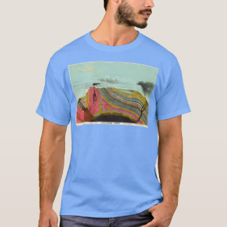  geologie en meteorologische grafiek 1893 t-shirt