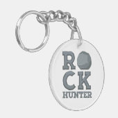 Geologie Geoloog Steen Jager Sleutelhanger (Voorkant Links)