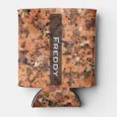 Geologie gevlekte rotstechniek met naam Koelbox Blikjeskoeler (Voorkant)