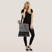 Geologie Graniet Grijs met Moss Details om het eve Tote Bag (Op model)