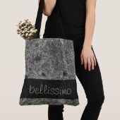 Geologie Graniet Grijs met Moss Details om het eve Tote Bag (Dichtbij)