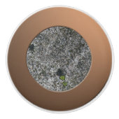 Geologie Grijs Graniet met mos Keramische Knop (Voorkant)