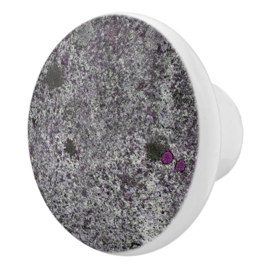 Geologie Grijs Graniet Roze Details Keramische Knop (Rechts)