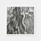 Geologie Grijze Rots met Feline Pattern Servetten (Voorkant)