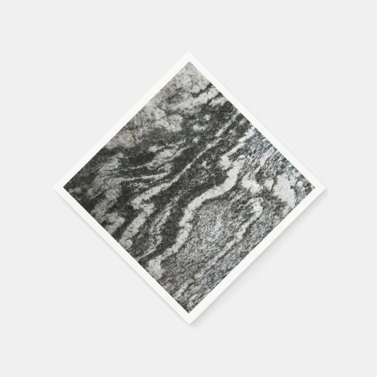 Geologie Grijze Rots met Feline Pattern Servetten (Hoek)