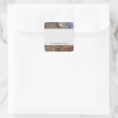 Geologie Grungy Rock met Tekst Label (Tas)