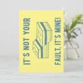 Geologie Het is niet jouw schuld, het is mijn. Bedankkaart (Staand voorkant)