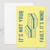 Geologie Het is niet jouw schuld, het is mijn. Bedankkaart (Voorkant / Achterkant)